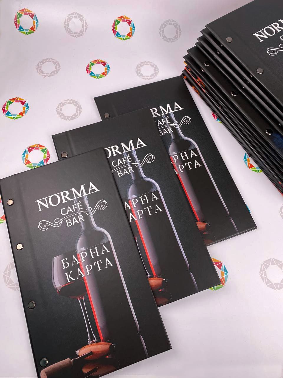 Example of wine list printing